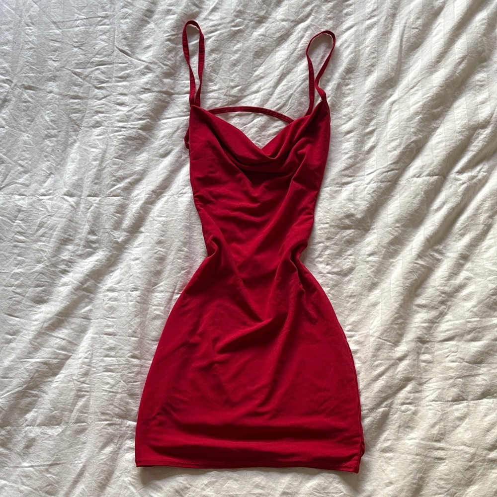 Garage Red Mini Dress